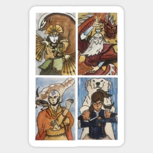 The four avatars Sticker